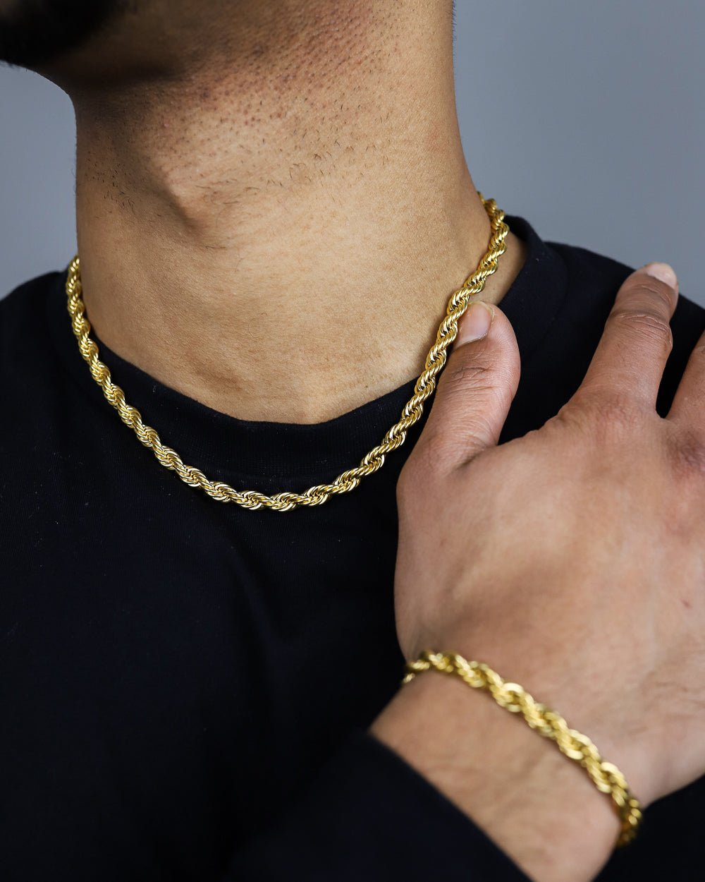 ROPE CHAIN. - 6MM GOLD